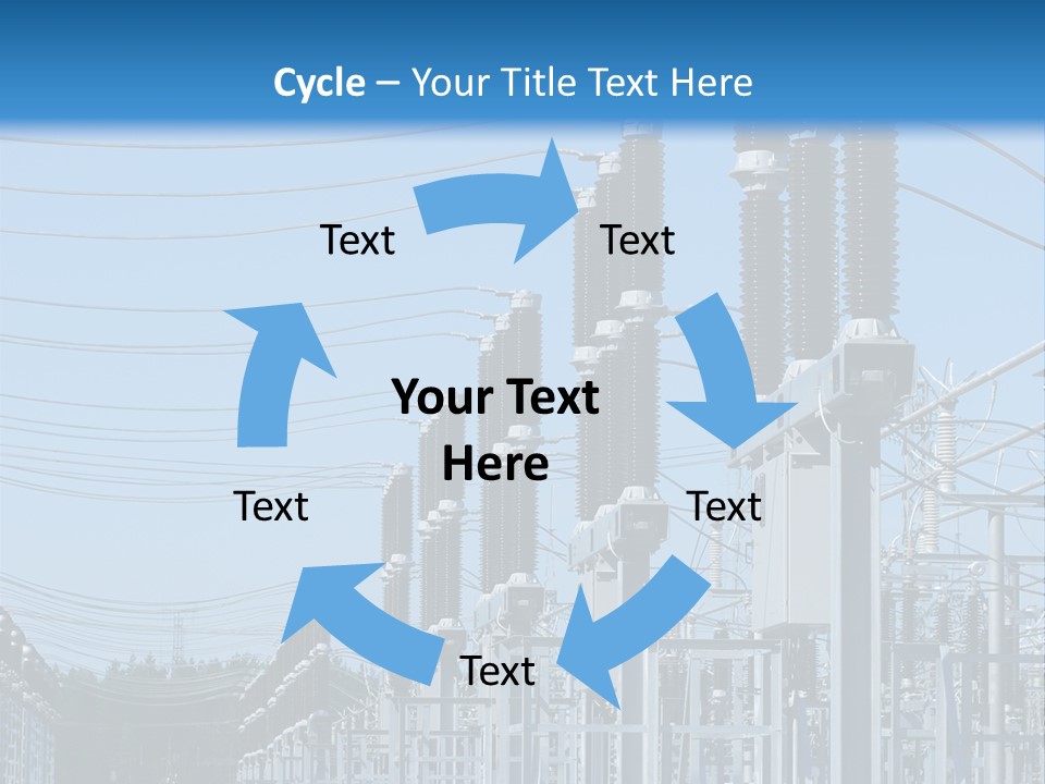 Row Electricity Clouds PowerPoint Template