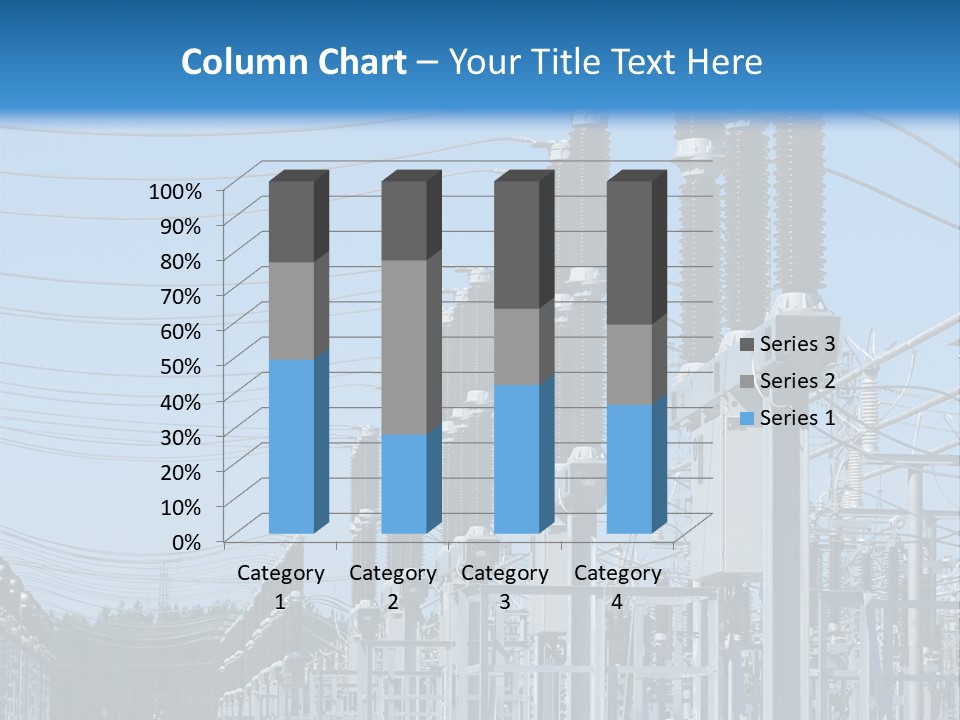 Row Electricity Clouds PowerPoint Template