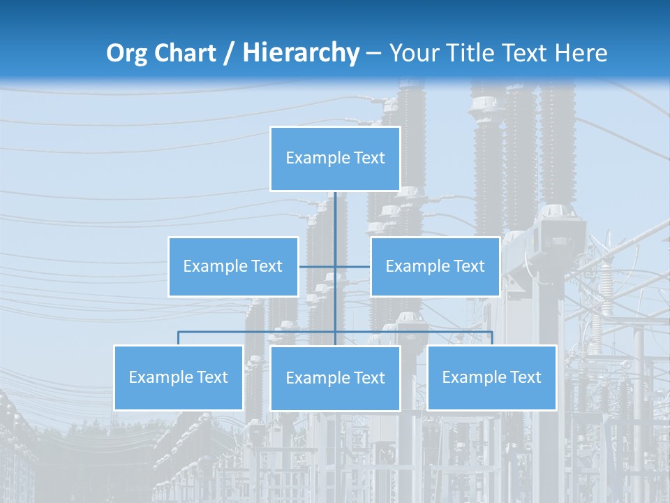 Row Electricity Clouds PowerPoint Template