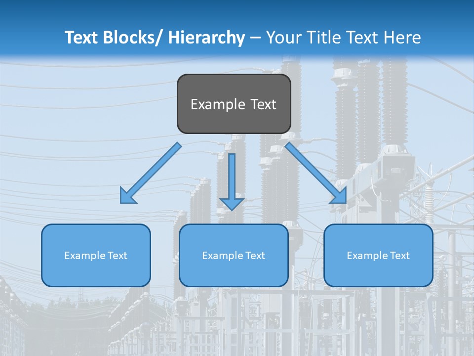 Row Electricity Clouds PowerPoint Template