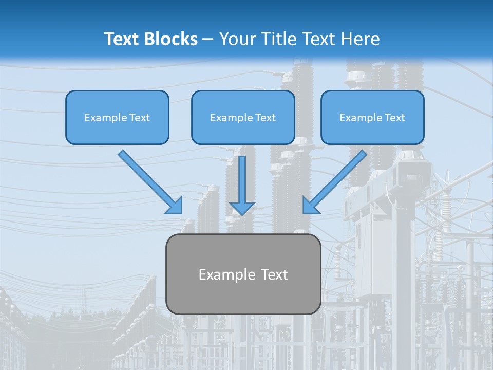 Row Electricity Clouds PowerPoint Template