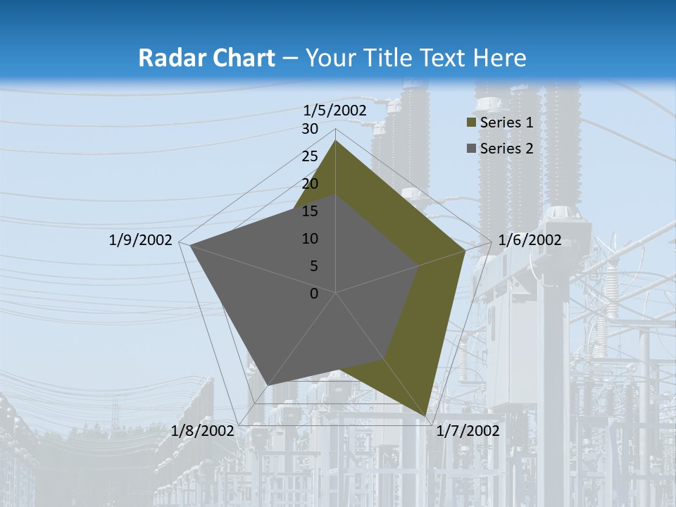 Row Electricity Clouds PowerPoint Template
