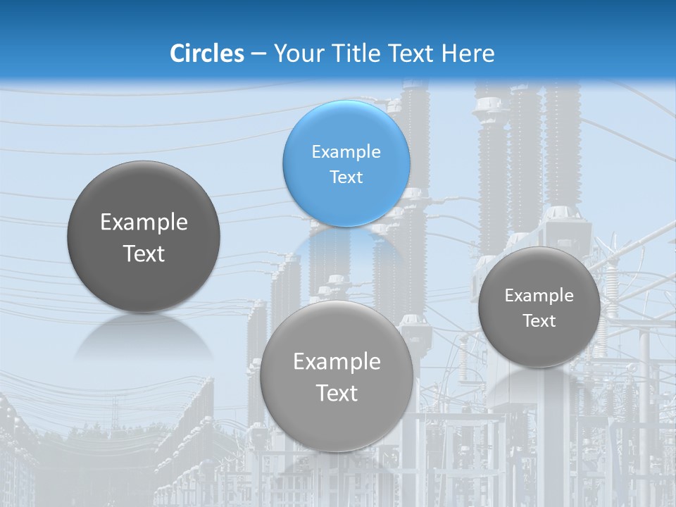 Row Electricity Clouds PowerPoint Template