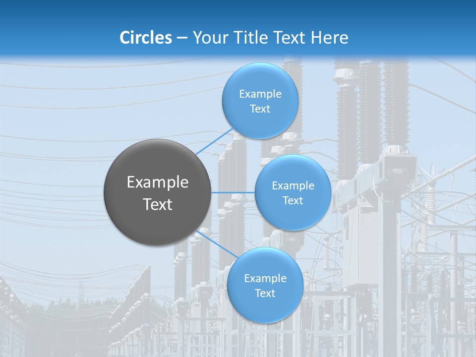 Row Electricity Clouds PowerPoint Template