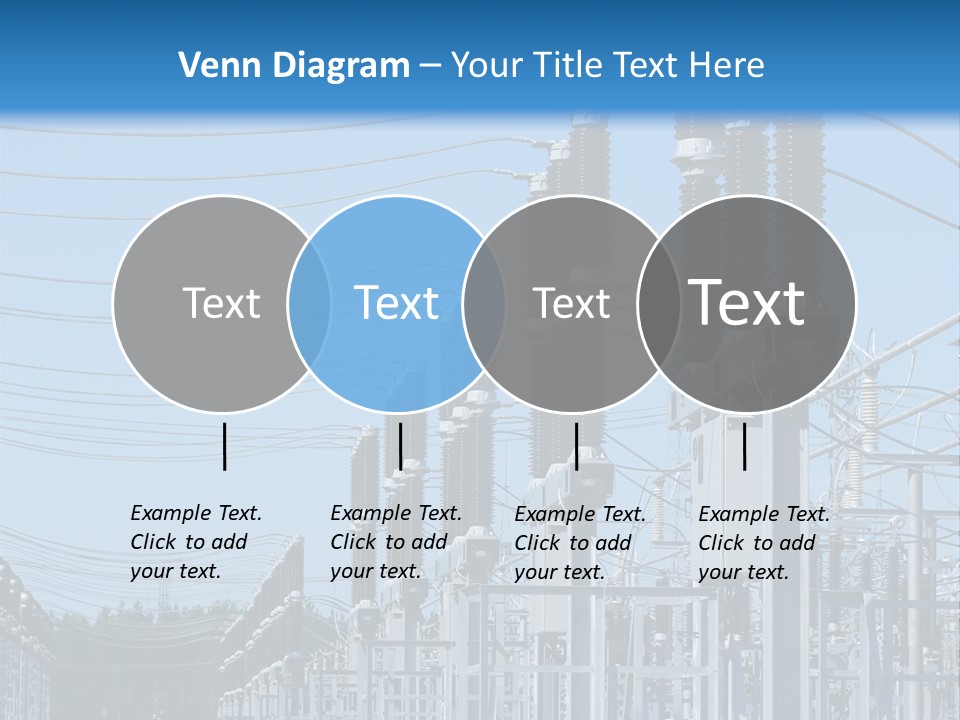 Row Electricity Clouds PowerPoint Template