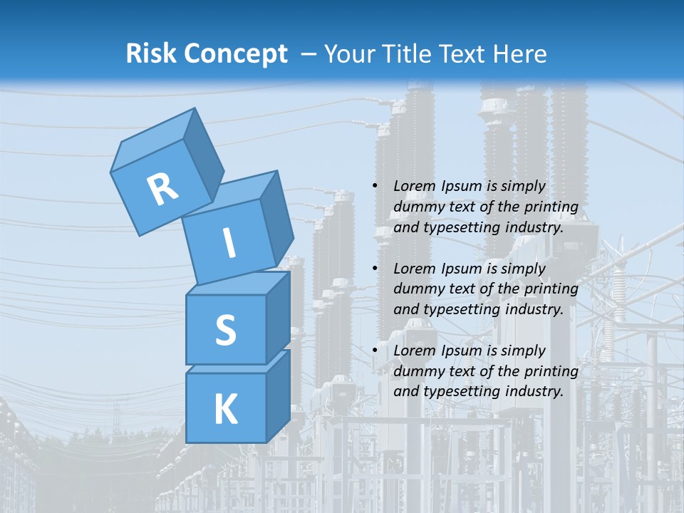 Row Electricity Clouds PowerPoint Template