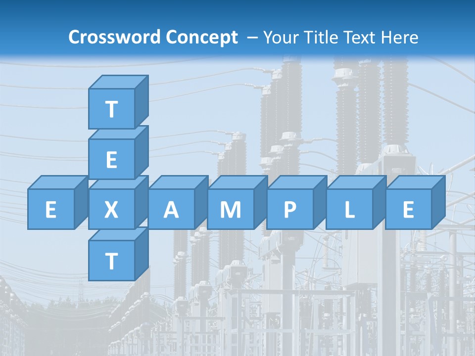 Row Electricity Clouds PowerPoint Template
