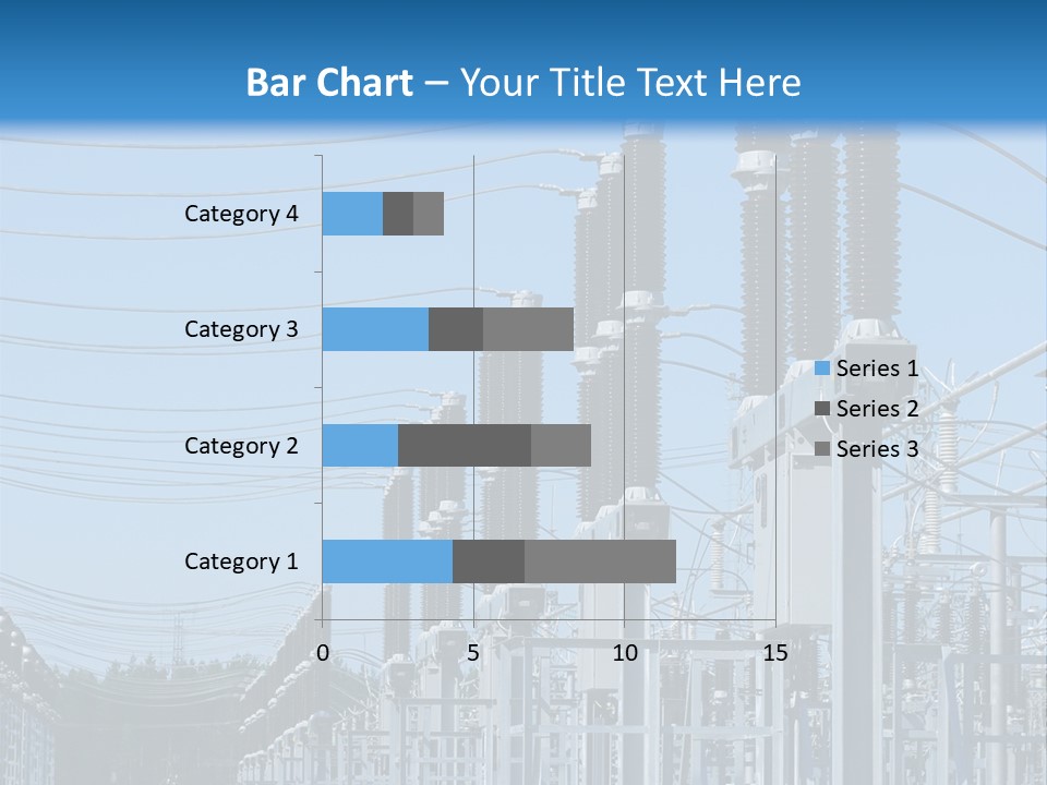 Row Electricity Clouds PowerPoint Template