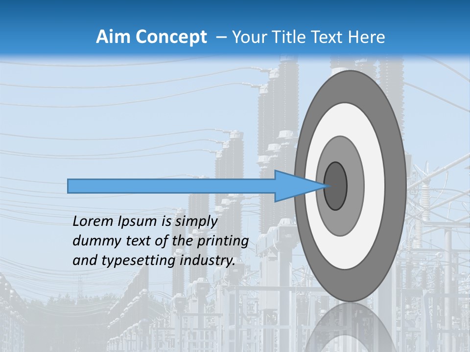 Row Electricity Clouds PowerPoint Template