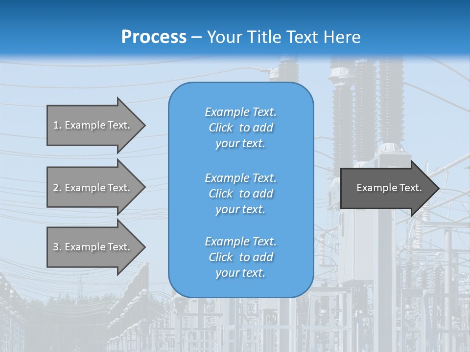Row Electricity Clouds PowerPoint Template