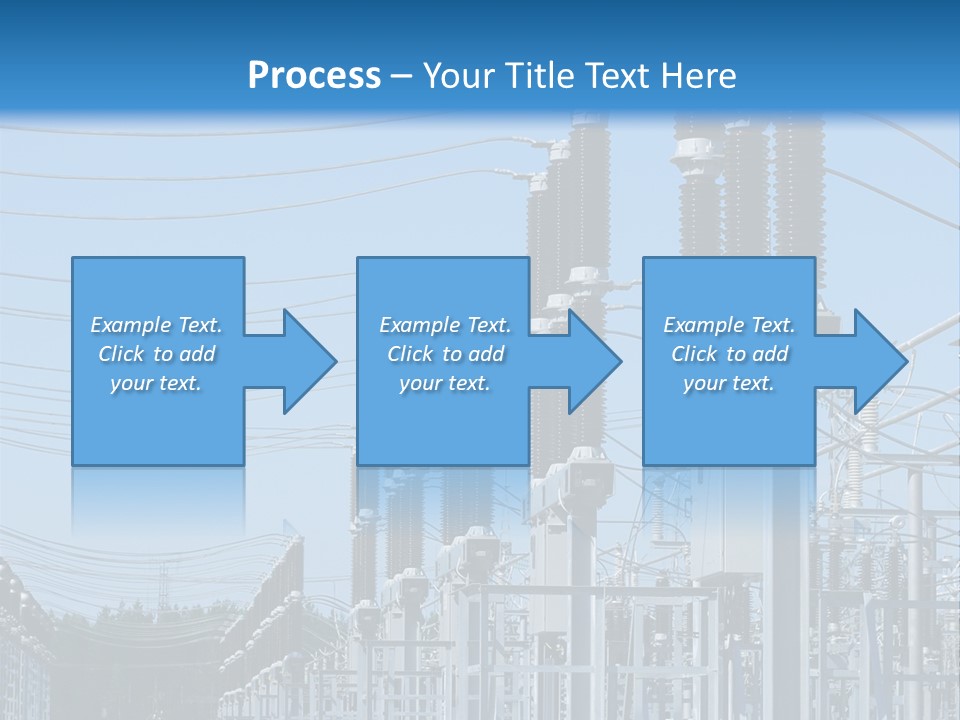 Row Electricity Clouds PowerPoint Template