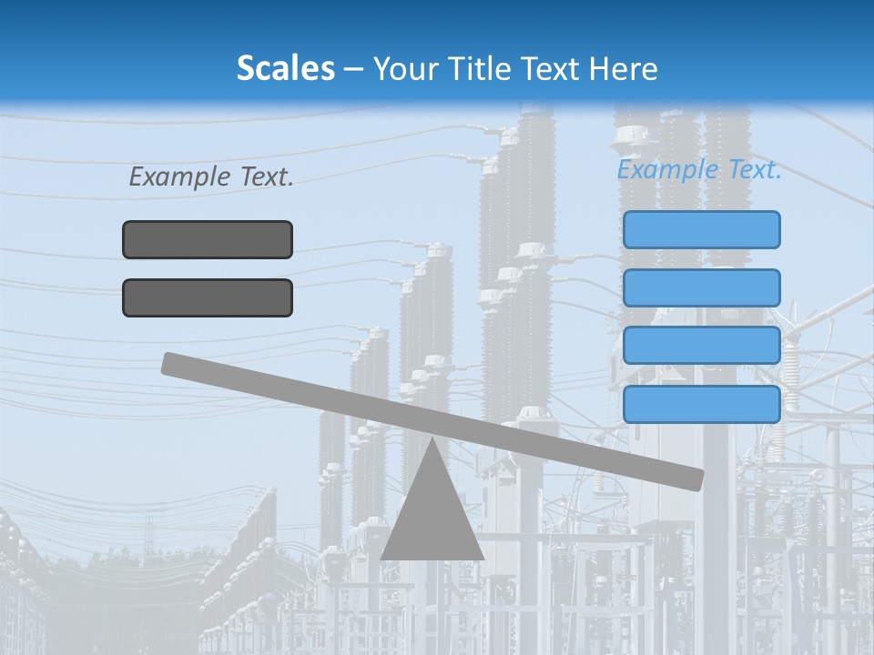 Row Electricity Clouds PowerPoint Template