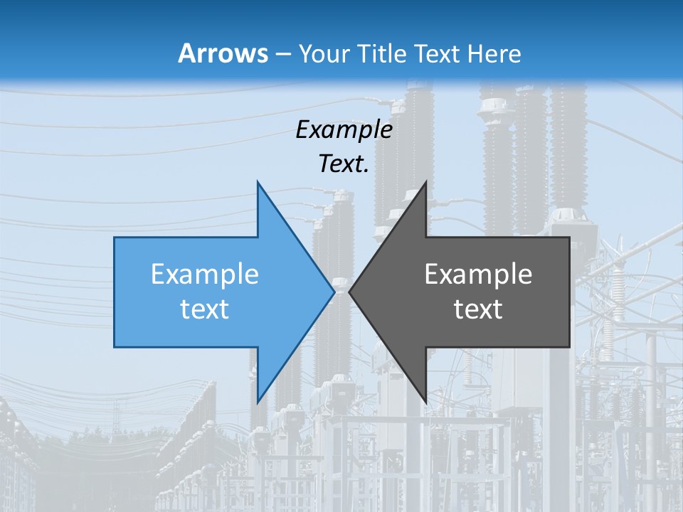 Row Electricity Clouds PowerPoint Template