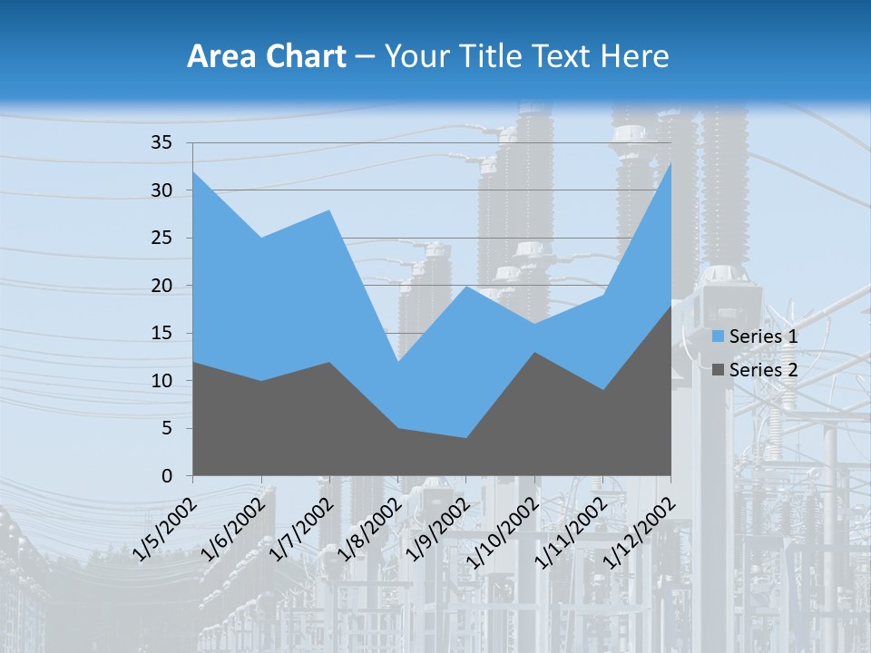 Row Electricity Clouds PowerPoint Template