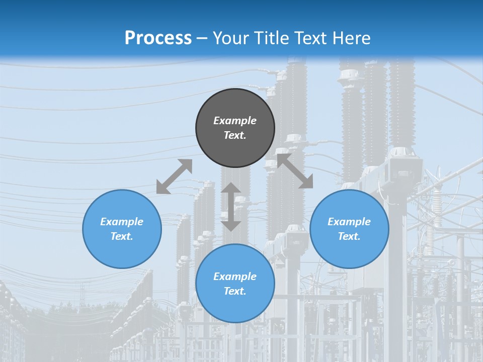 Row Electricity Clouds PowerPoint Template
