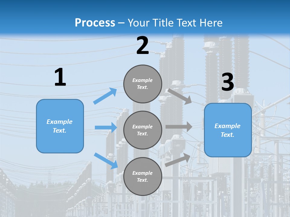 Row Electricity Clouds PowerPoint Template