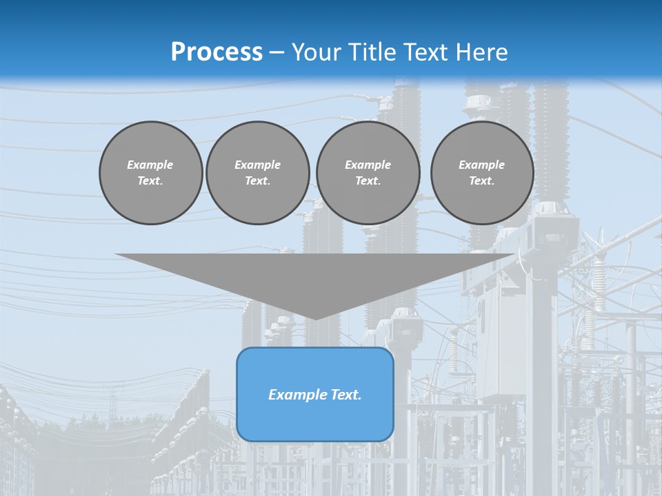 Row Electricity Clouds PowerPoint Template