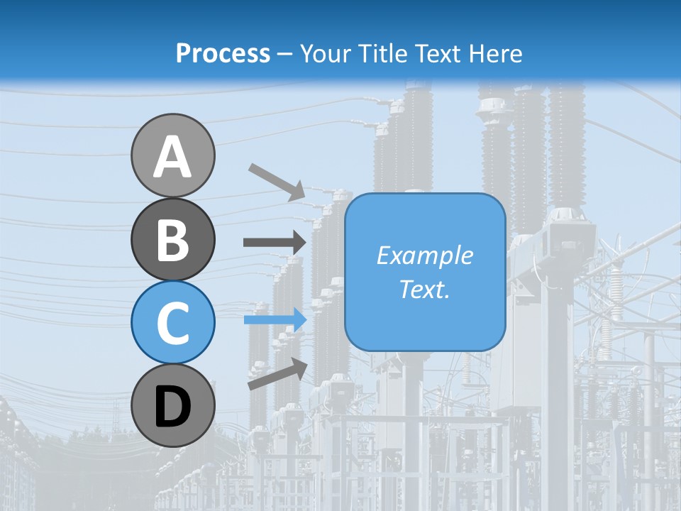 Row Electricity Clouds PowerPoint Template