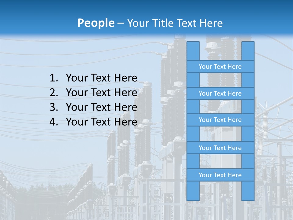 Row Electricity Clouds PowerPoint Template