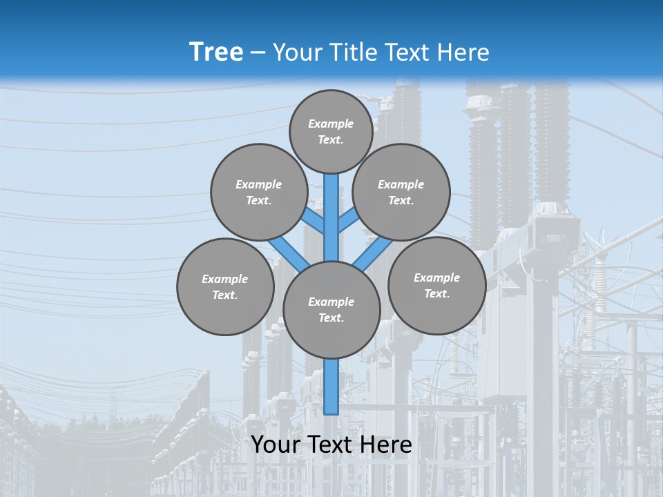 Row Electricity Clouds PowerPoint Template