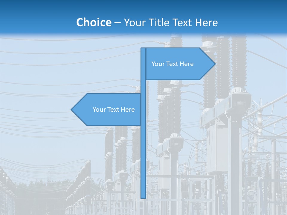 Row Electricity Clouds PowerPoint Template