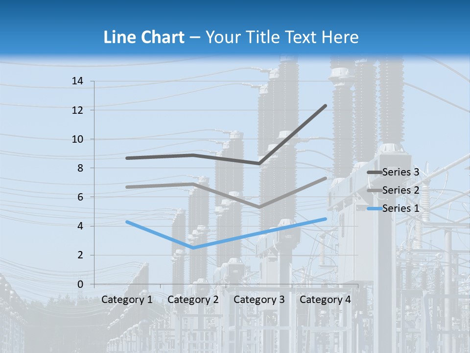 Row Electricity Clouds PowerPoint Template