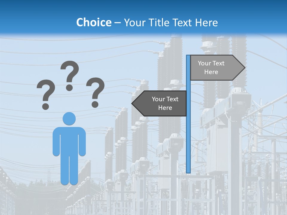 Row Electricity Clouds PowerPoint Template