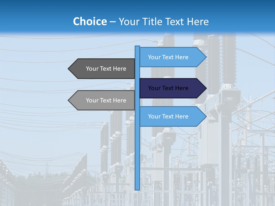 Row Electricity Clouds PowerPoint Template
