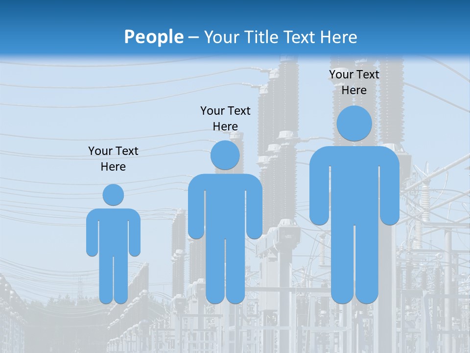 Row Electricity Clouds PowerPoint Template