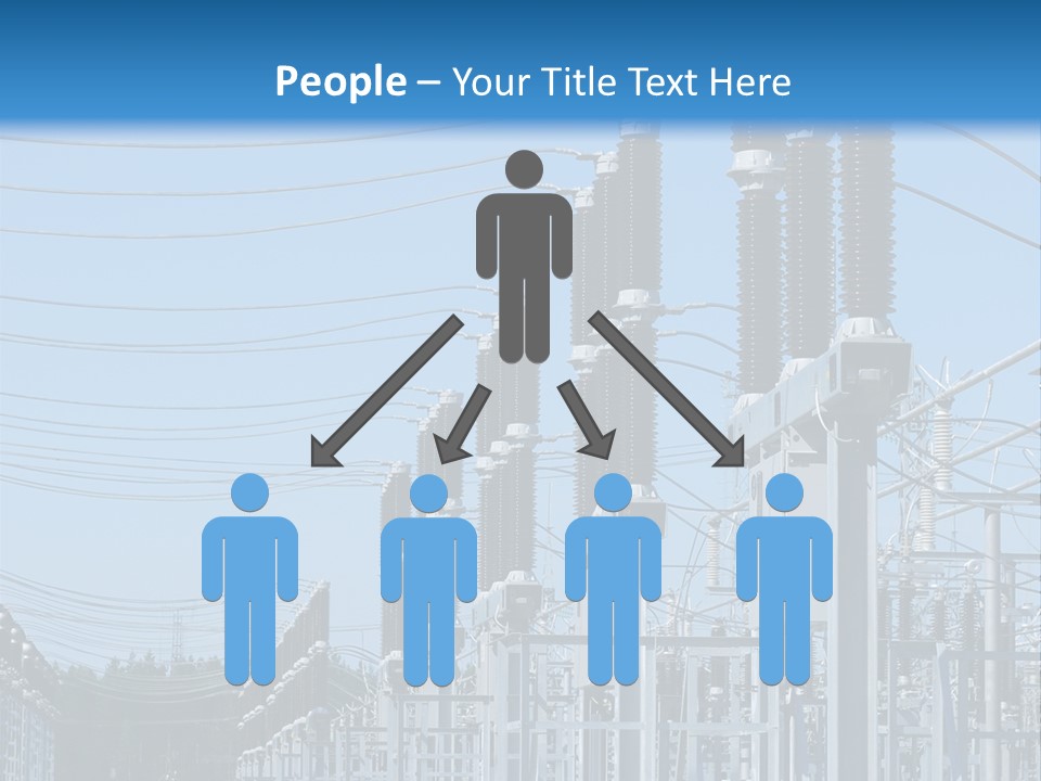Row Electricity Clouds PowerPoint Template