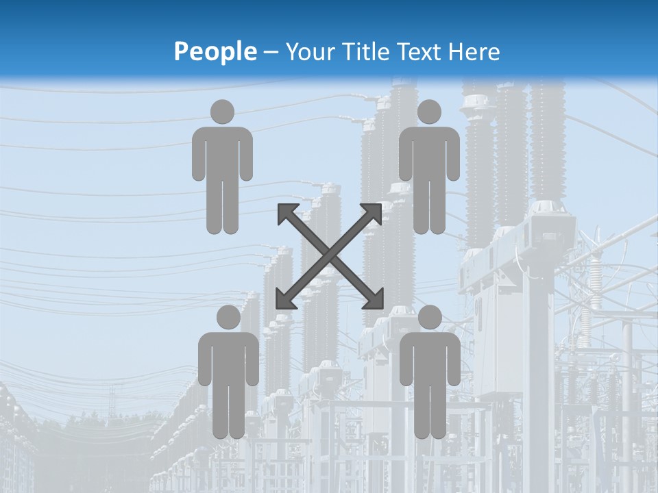 Row Electricity Clouds PowerPoint Template