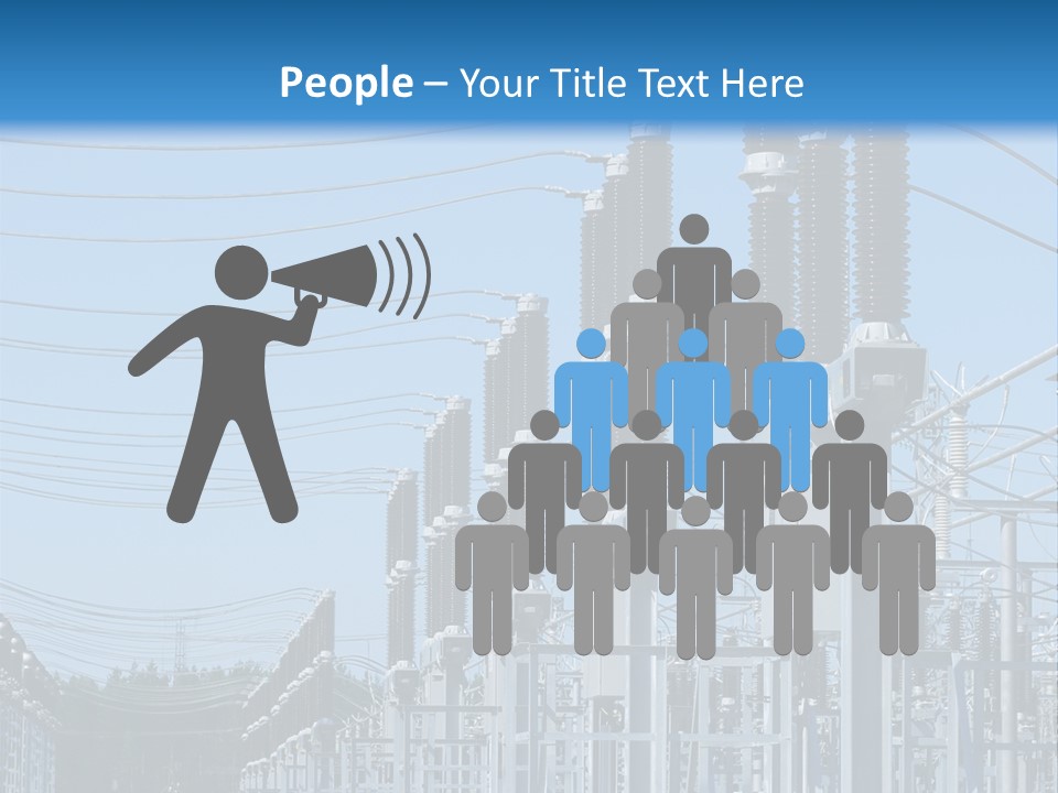 Row Electricity Clouds PowerPoint Template