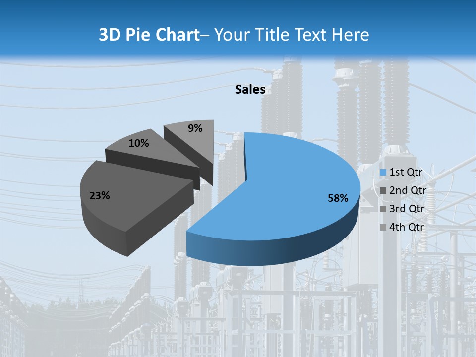 Row Electricity Clouds PowerPoint Template
