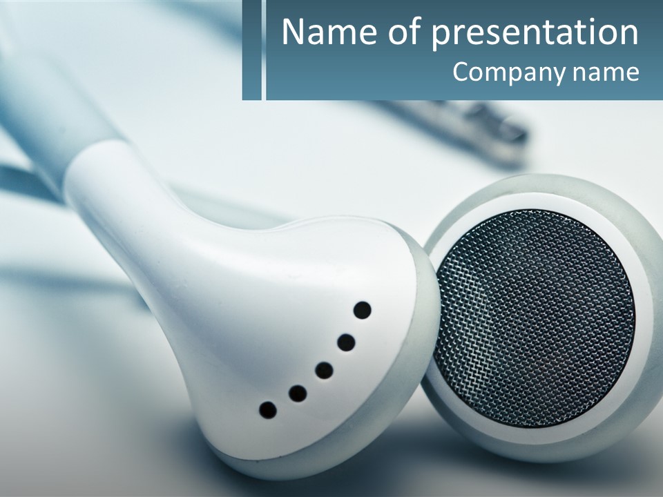 Accessory Personal Entertainment PowerPoint Template