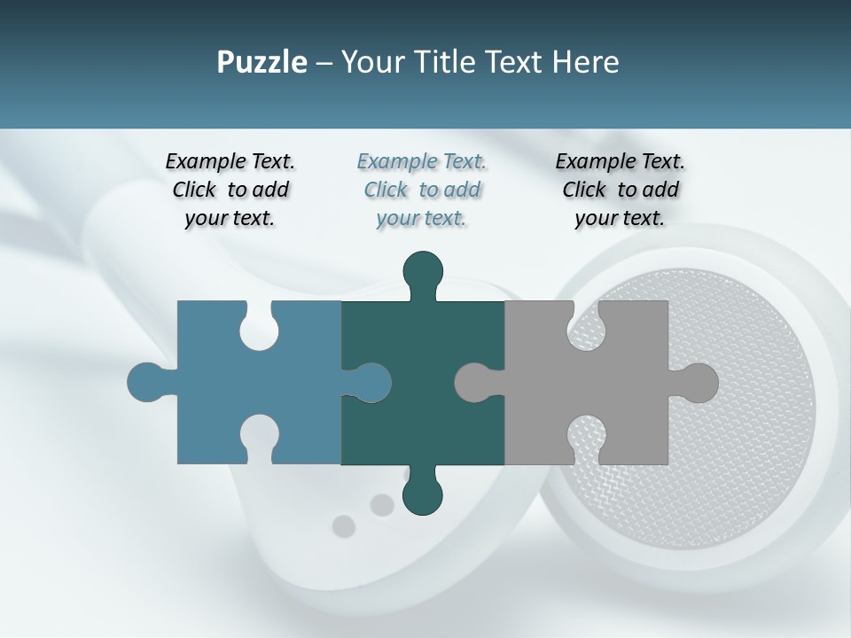 Accessory Personal Entertainment PowerPoint Template