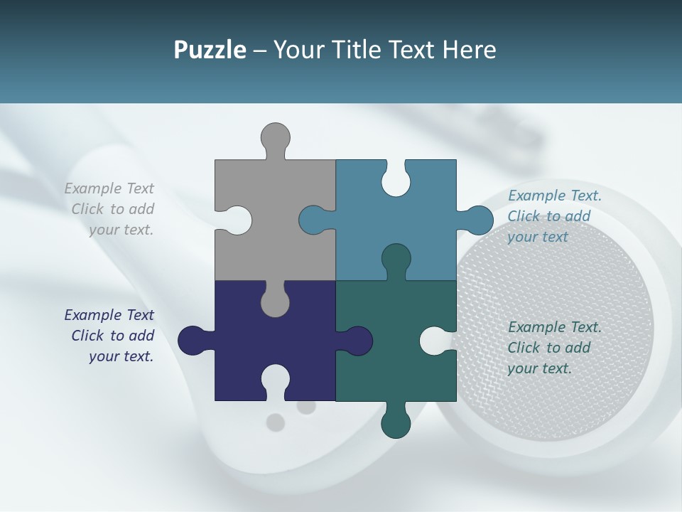 Accessory Personal Entertainment PowerPoint Template