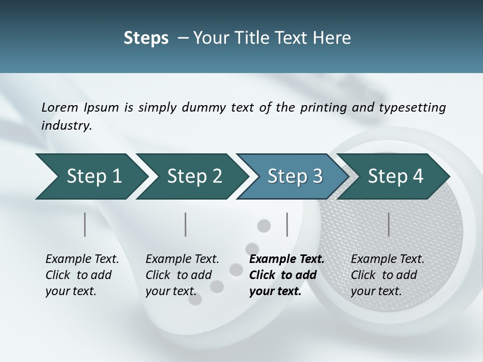 Accessory Personal Entertainment PowerPoint Template
