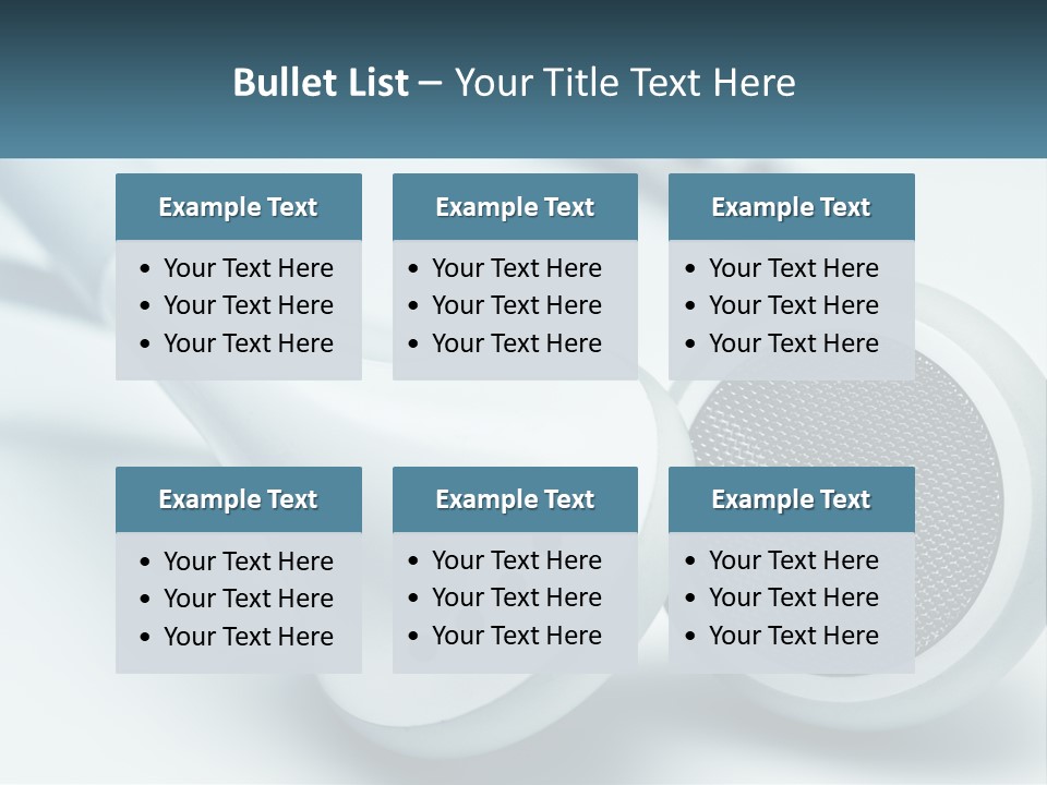 Accessory Personal Entertainment PowerPoint Template
