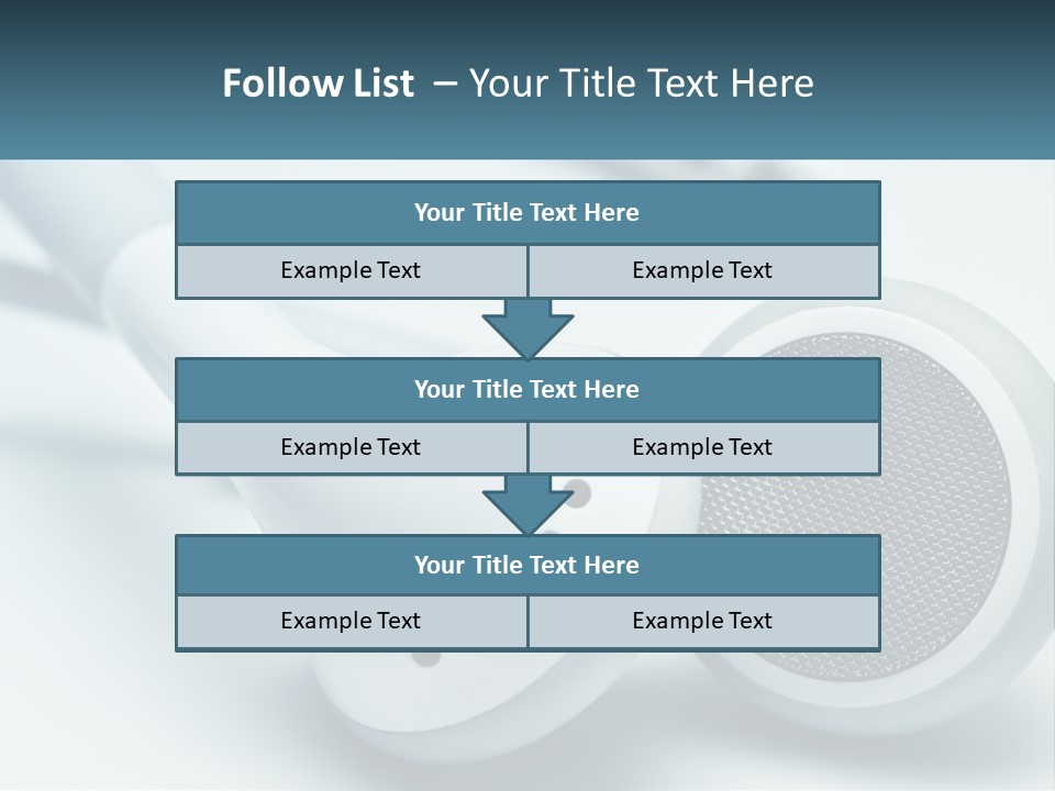 Accessory Personal Entertainment PowerPoint Template