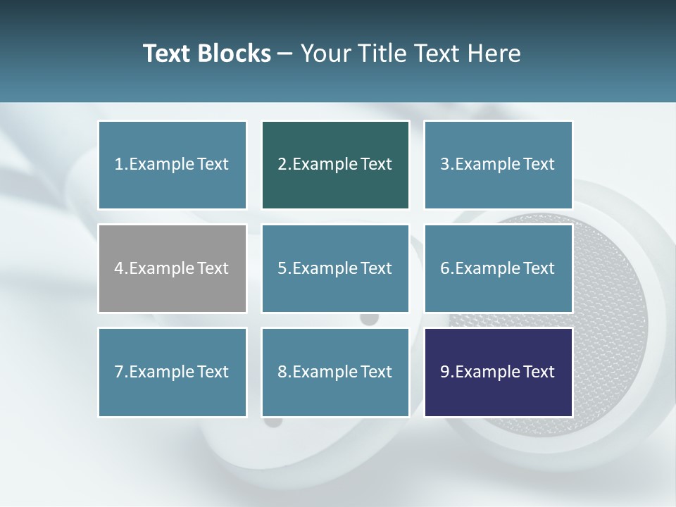 Accessory Personal Entertainment PowerPoint Template