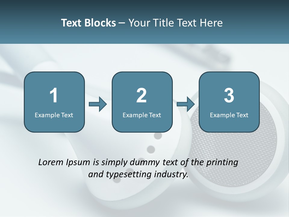 Accessory Personal Entertainment PowerPoint Template