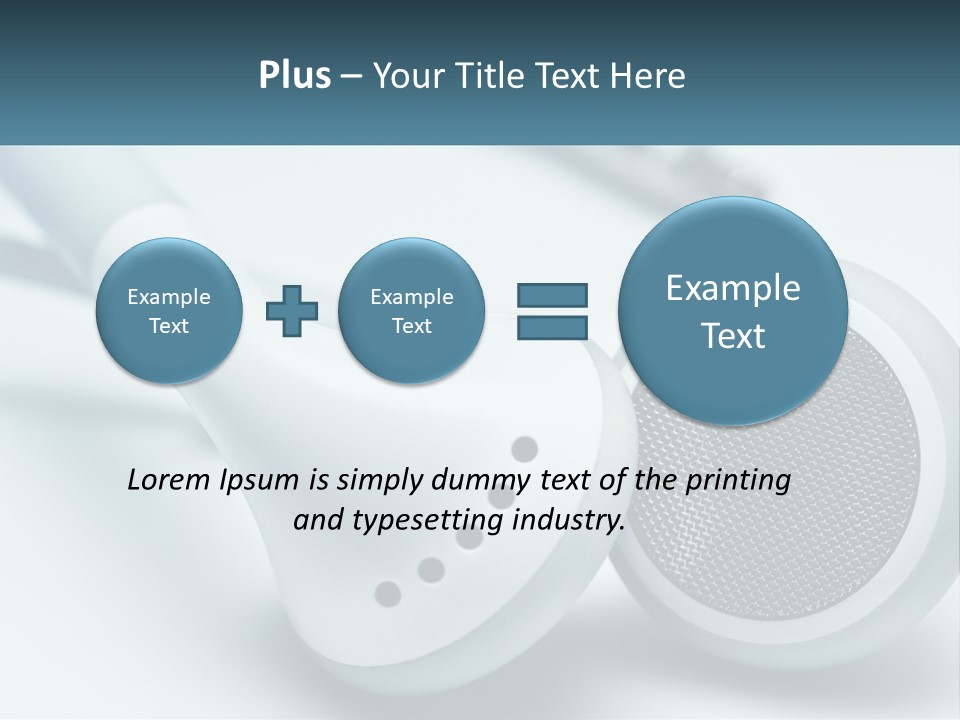 Accessory Personal Entertainment PowerPoint Template
