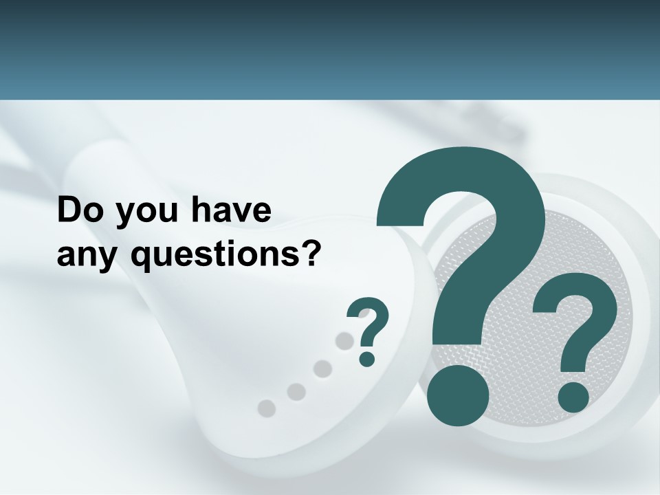 Accessory Personal Entertainment PowerPoint Template