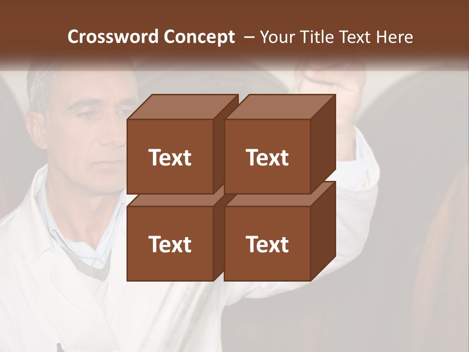 Wood Grape Fruit PowerPoint Template