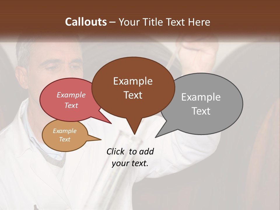 Wood Grape Fruit PowerPoint Template