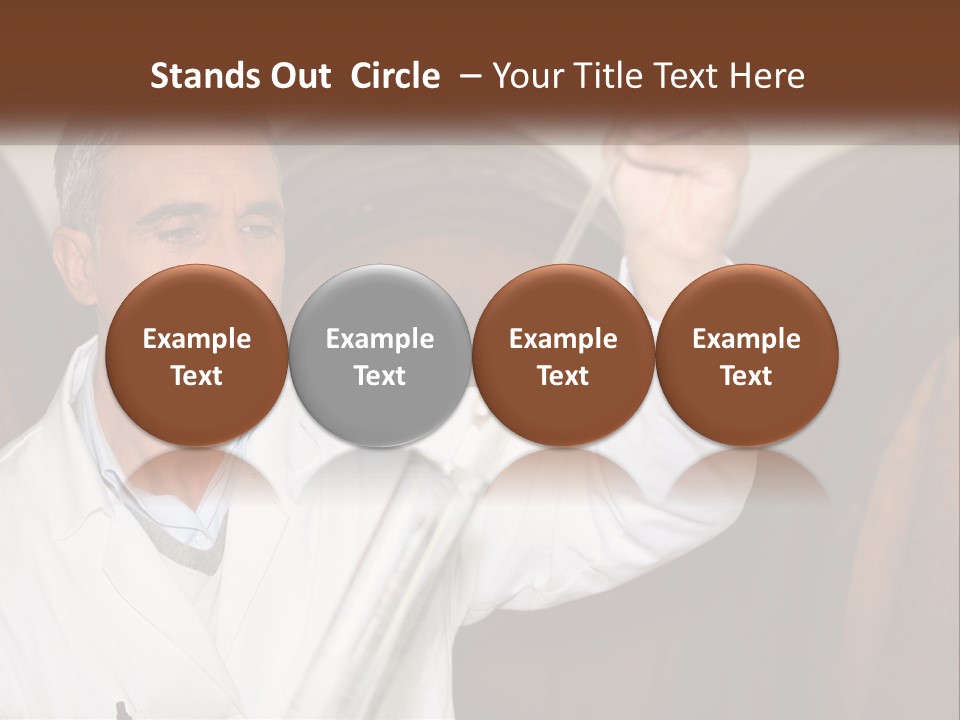 Wood Grape Fruit PowerPoint Template