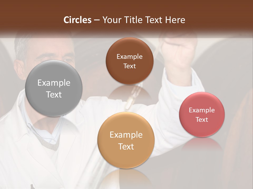 Wood Grape Fruit PowerPoint Template