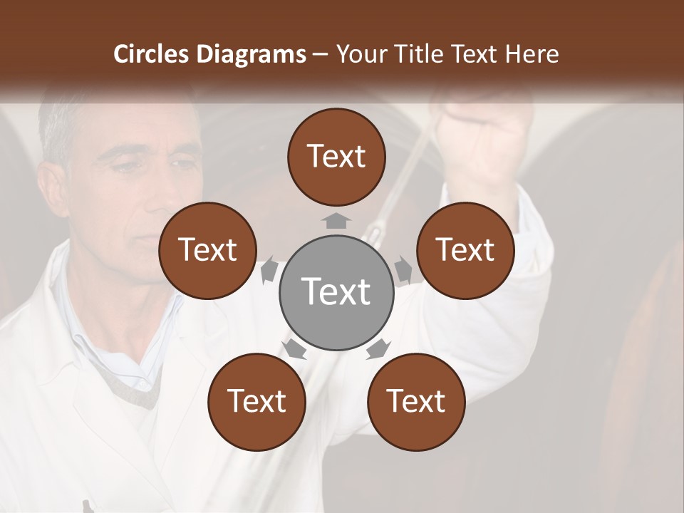 Wood Grape Fruit PowerPoint Template