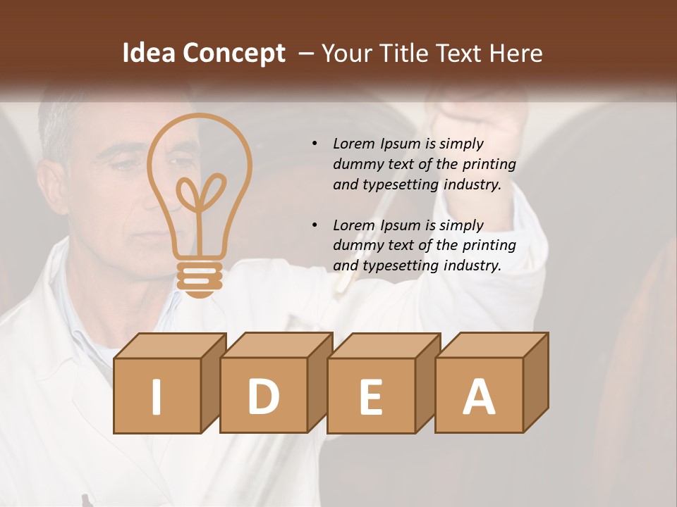 Wood Grape Fruit PowerPoint Template