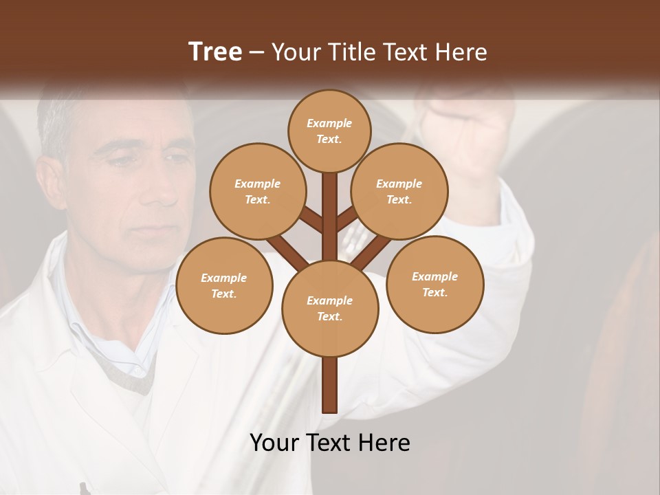 Wood Grape Fruit PowerPoint Template